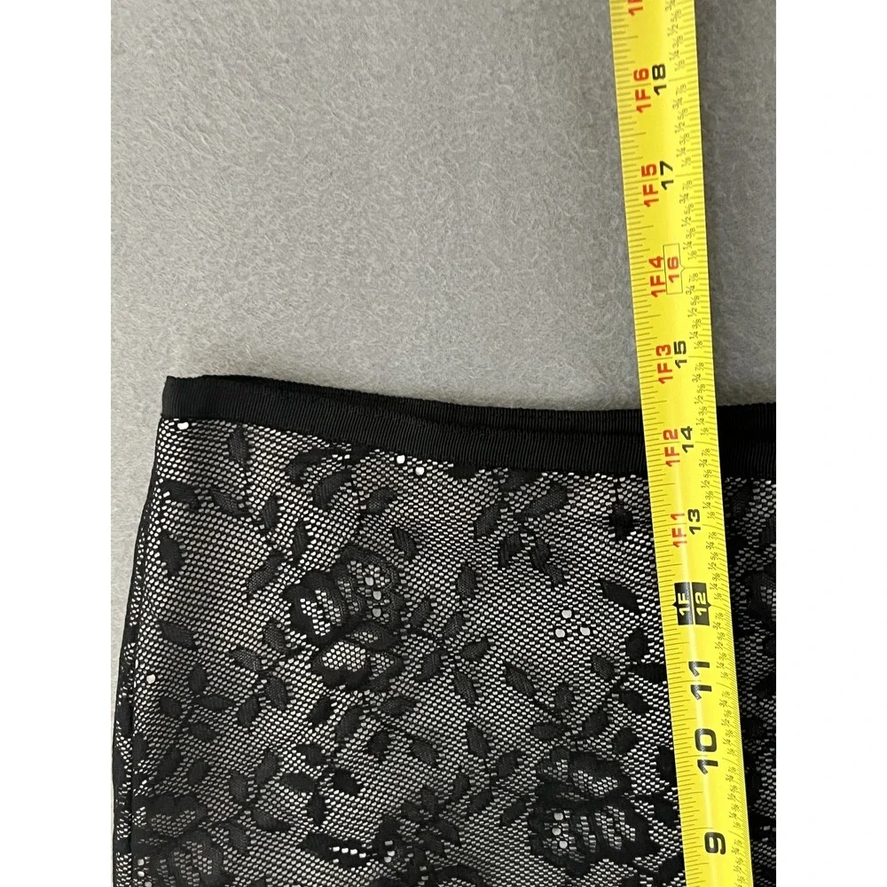 Behnaz Sarafpour‎ for Target Black Lace Overlay Mini Skirt Women's Size 7 Lined